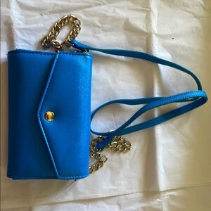 Blue Chain Strap Women's Bag
